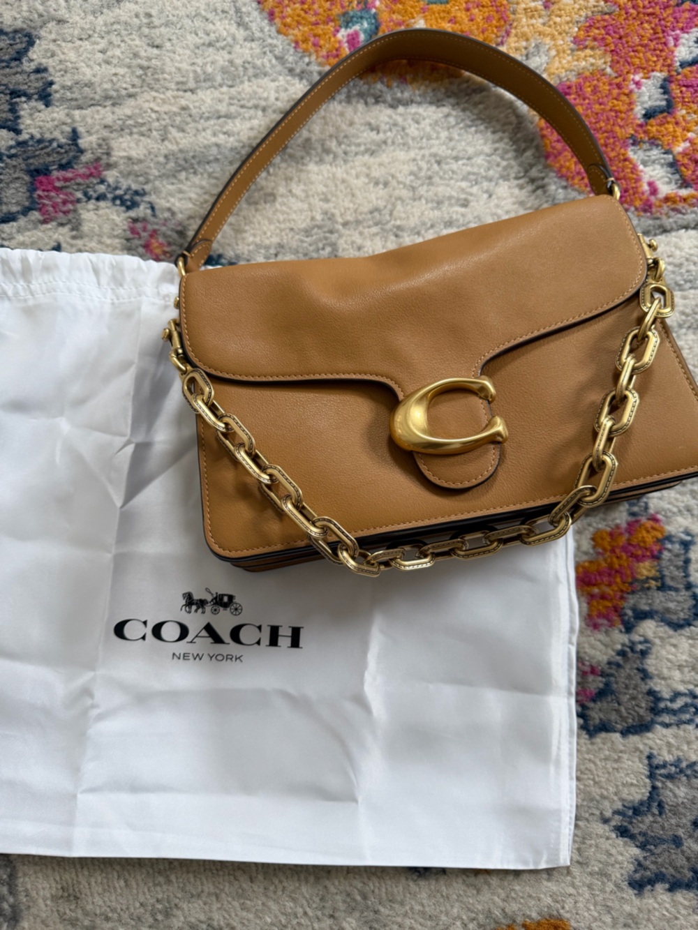 Coach Chain Tabby in Honey Brown - Picture 8 of 9